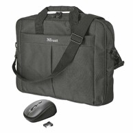 TRUST Set Primo 21685, torba za Notebook 17.3" i bežični miš, crni